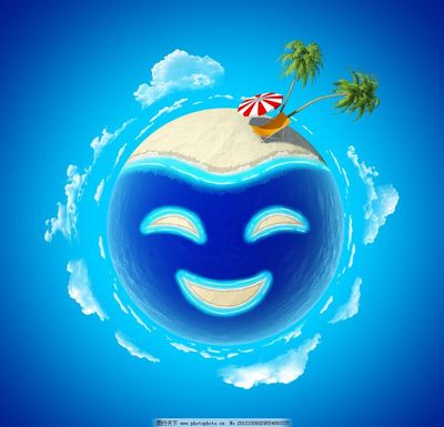 卡通创意地球 环保与欢乐的视觉盛宴